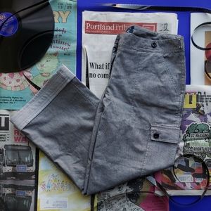 Cropped Pinstripe Pant